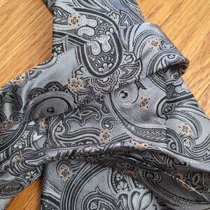 3.75" Necktie - Gray/Orange